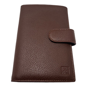 Portefeuille Cuir Vachette Marron ZEVENTO-2125 Marron