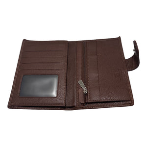Portefeuille Cuir Vachette Marron ZEVENTO-2125 Marron
