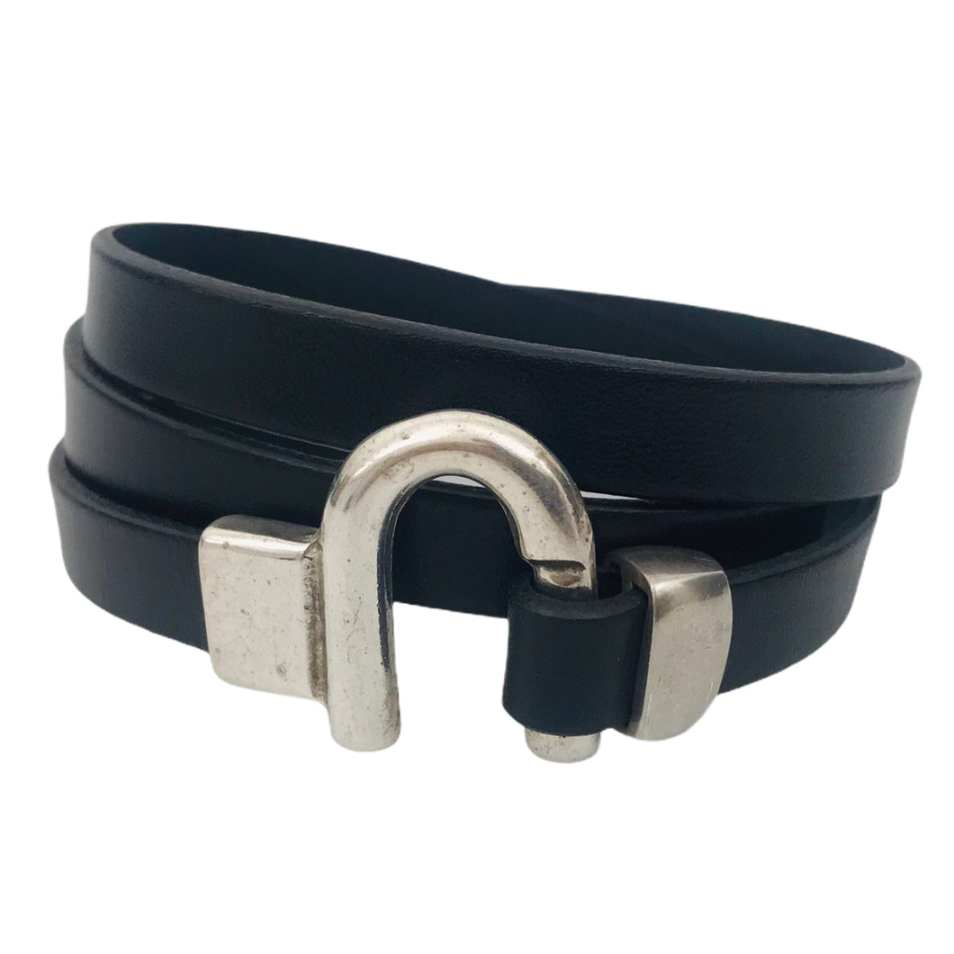 BRACELET HOMME CUIR PUNTO AR TRIPLE U 368
