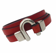 Charger l&#39;image dans la galerie, BRACELET HOMME CUIR PUNTO AR TRIPLE U 368
