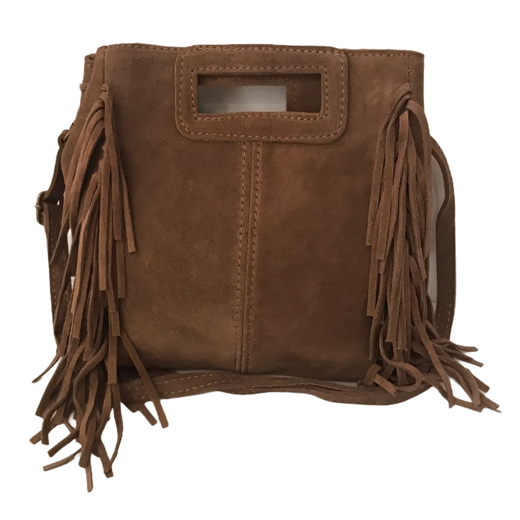 Sac Alba Taupe-Bandoulière en Croûte de Cuir - Raffinement Italien