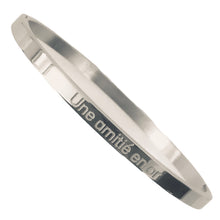 Charger l&#39;image dans la galerie, BRACELET MESSAGE argenté  &quot;Une amitié en or&quot;

