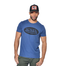 Charger l&#39;image dans la galerie, Tee Shirt Homme Von Dutch Col Rond Manches Courtes FRONT/BL-Bleu
