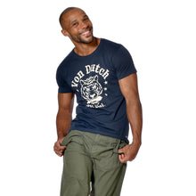 Charger l&#39;image dans la galerie, Tee Shirt Homme Von Dutch Col Rond Manches Courtes TIG/B-Bleu Marine

