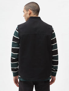 Veste Dickies Sans Manches Doublée Sherpa Duck Canvas Noir