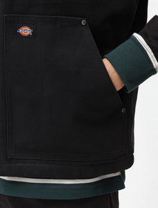 Veste Dickies Sans Manches Doublée Sherpa Duck Canvas Noir