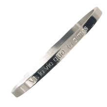 Charger l&#39;image dans la galerie, BRACELET MESSAGE argenté &quot;Vis la vie que tu aimes&quot;
