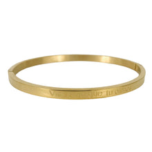 Charger l&#39;image dans la galerie, BRACELET MESSAGE doré  &quot;Vis la vie que tu aimes&quot;
