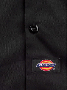 Chemise Dickies Work Shirt Black - Homme, Manches Courtes, Élégance et Confort au Quotidien